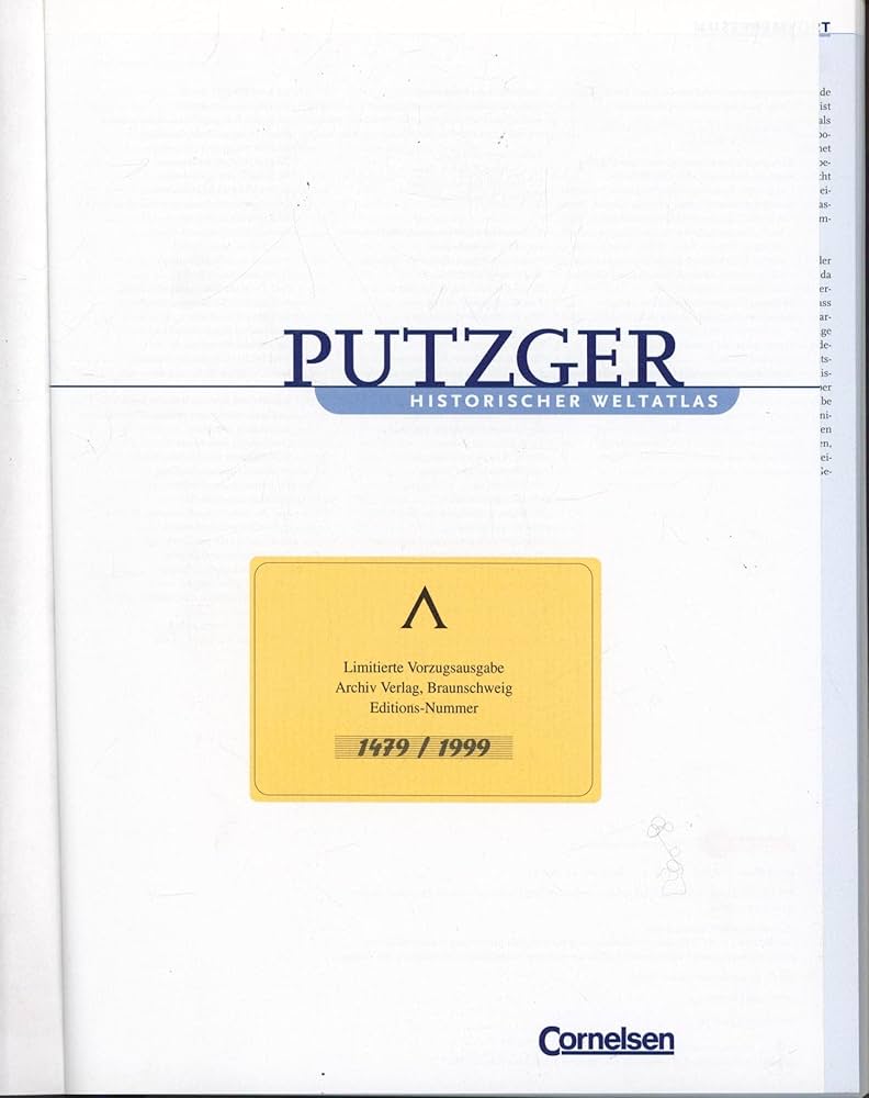 Putzger. Historischer Weltatlas 
ハードカバー Putzger - Historischer Weltatlas - [103. Auflage